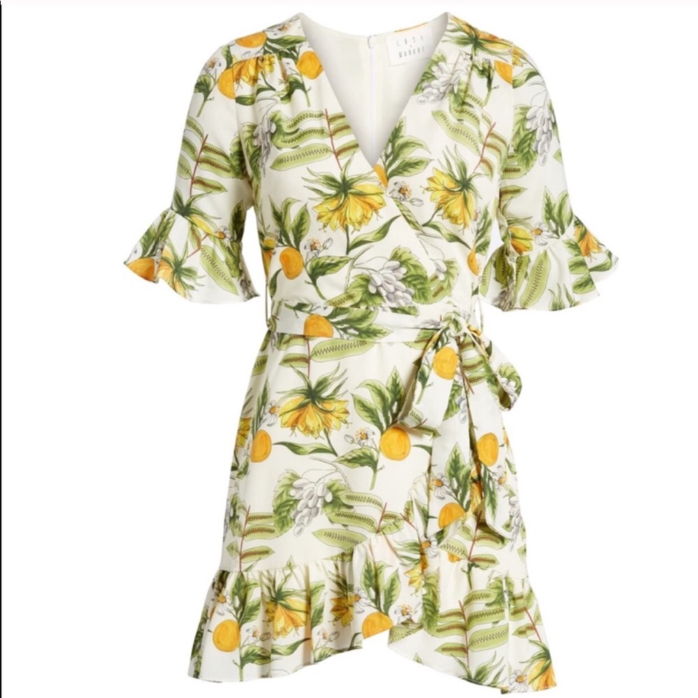 [Lost & Wander] Lemon Wrap Dress